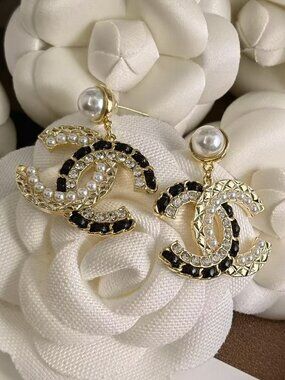 Classic Chanel Earrings for Women Perfect Condition, Love At First Sight
